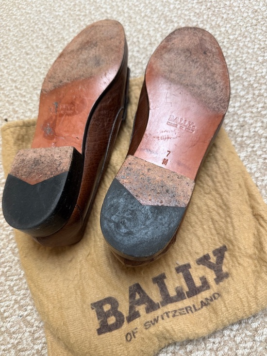 Bally Brown Ostrich Tassel Kiltie Loafers main image 4